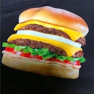 In & Out Burger Merch Hamburger Leggings NWOT Large -XXL
